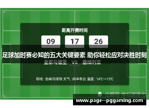 足球加时赛必知的五大关键要素 助你轻松应对决胜时刻
